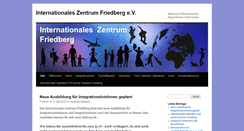 Desktop Screenshot of internationales-zentrum-friedberg.de